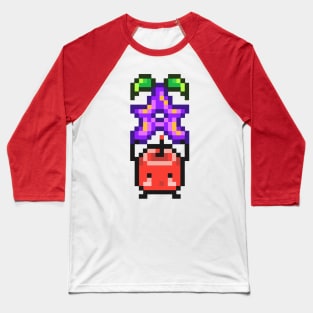 Red Junimo with Stardrop Baseball T-Shirt